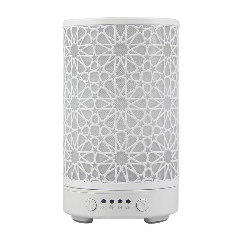 Aroma Diffuser 100ML Timing Function Hollow Star Ultrasonic Air Humidifier Bedroom Essential Oil Diffuser with LED Night Lights