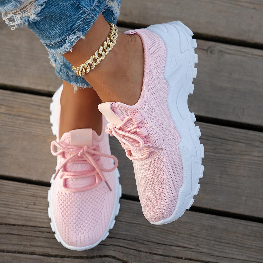 Women's Breathable Lightweight Mesh Casual Shoes, Thin Comfort Athletic Sneakers