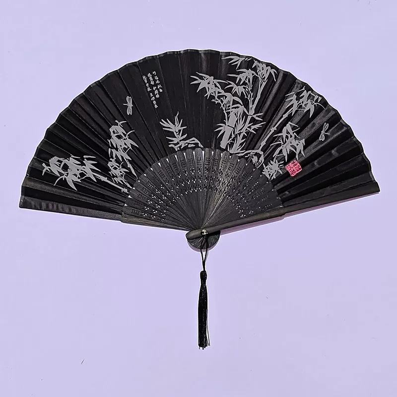 Traditional Folding Fan for Summer, Portable Folding Fan for Hanfu Dance, Qipao Show, New Chinese Style, Portable Gift Bamboo Fan