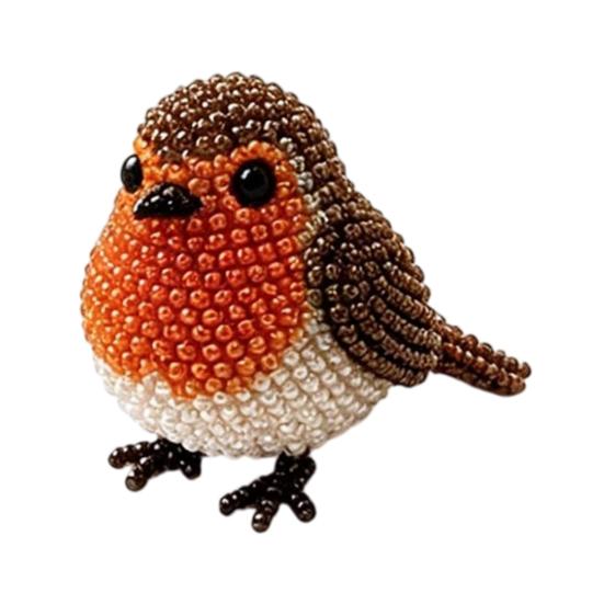 Kit de Broderie cu Mărgele Pasăre DIY, Kit de Meșteșug cu Mărgele Animale 3D, cu Accesorii Colorate cu Mărgele, Proiect Drăguț de Meșteșug cu Pasăre din Mărgele pentru Adulți și Adolescenți Cadou Creativ