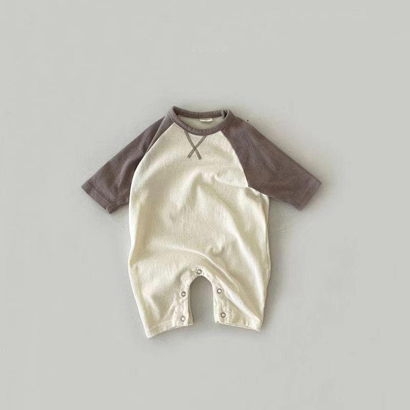 Baby Unisex Langarm-Overall im koreanischen Stil - Bequem und stilvoll für Frühling/Herbst