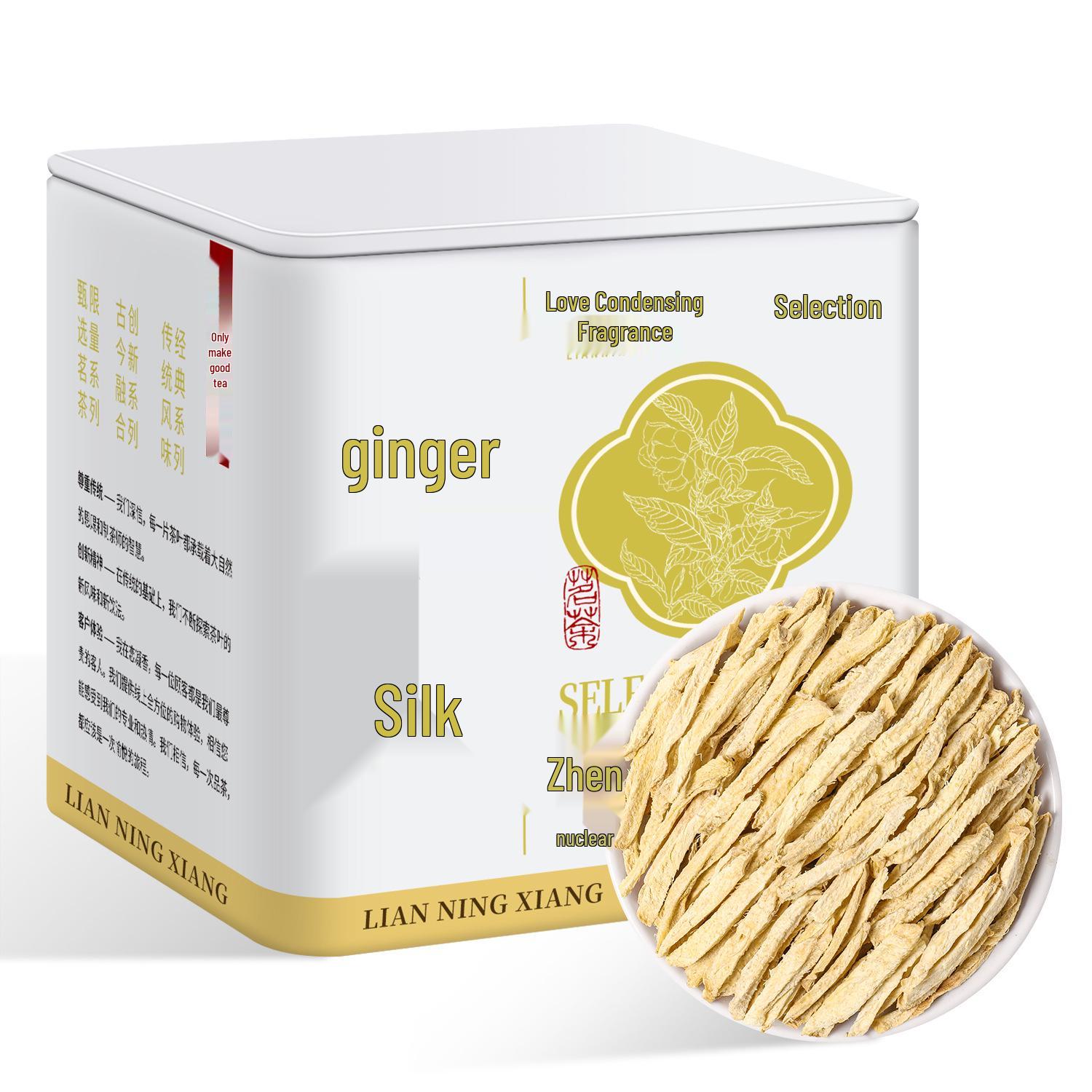 Authentic Sun-Dried Ginger Slices for Tea – Original Flavor Herbal Brew