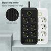 2M EU Plug Electric Power Strip AC Outlets 4 USB 1 Type C Fast Charging Network Filter Adapter Multitap Socket Extension Cable