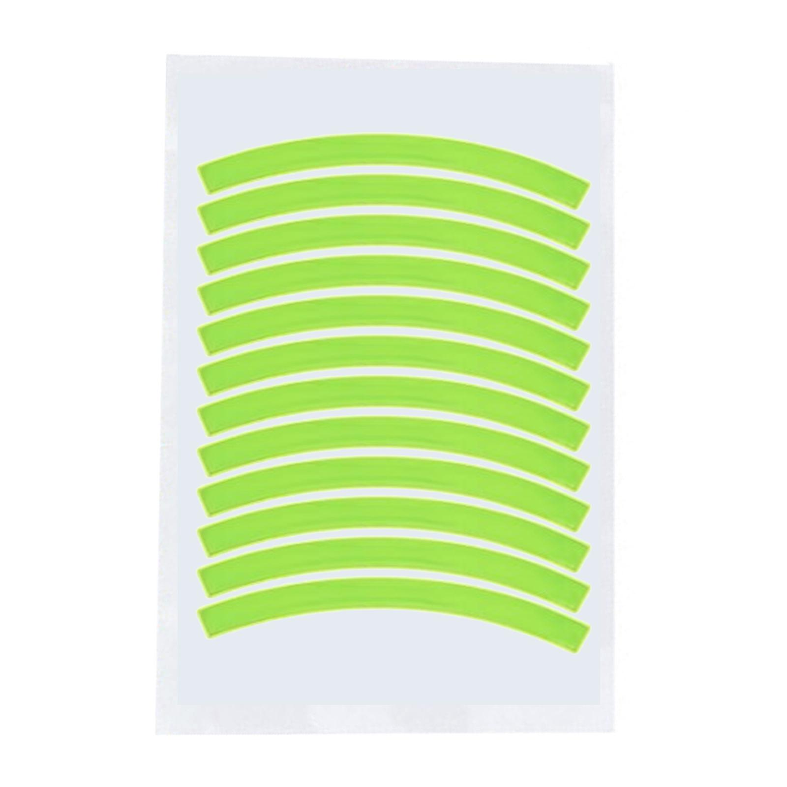 

12 шт. Светоотражающая наклейка на шину Детский беговел Наклейка безопасности Украшение колеса Предупреждающие наклейки для детского балансировочного велосипеда 7