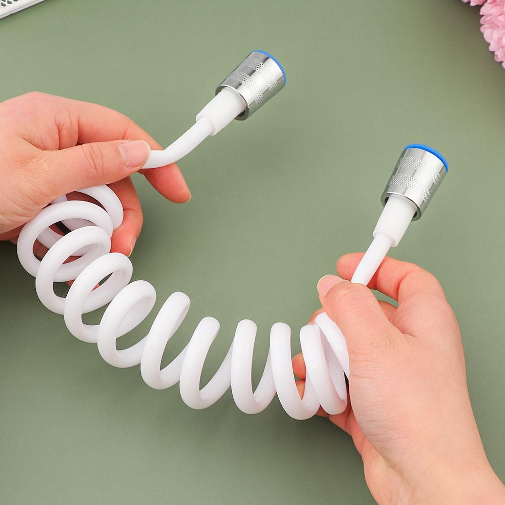 Elastyczny Anti-wrap Styl Linii Telefonicznej Rura Łącząca Baterię Prysznicową Wąż Prysznicowy Sprężynowy Toaleta Bidet Wodociągi