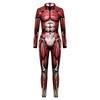 Halloween Cosplay Costumes for Men Women 3D Printed Muscle Elastic Human Anatomy Body Bodysuit Jumpsuit