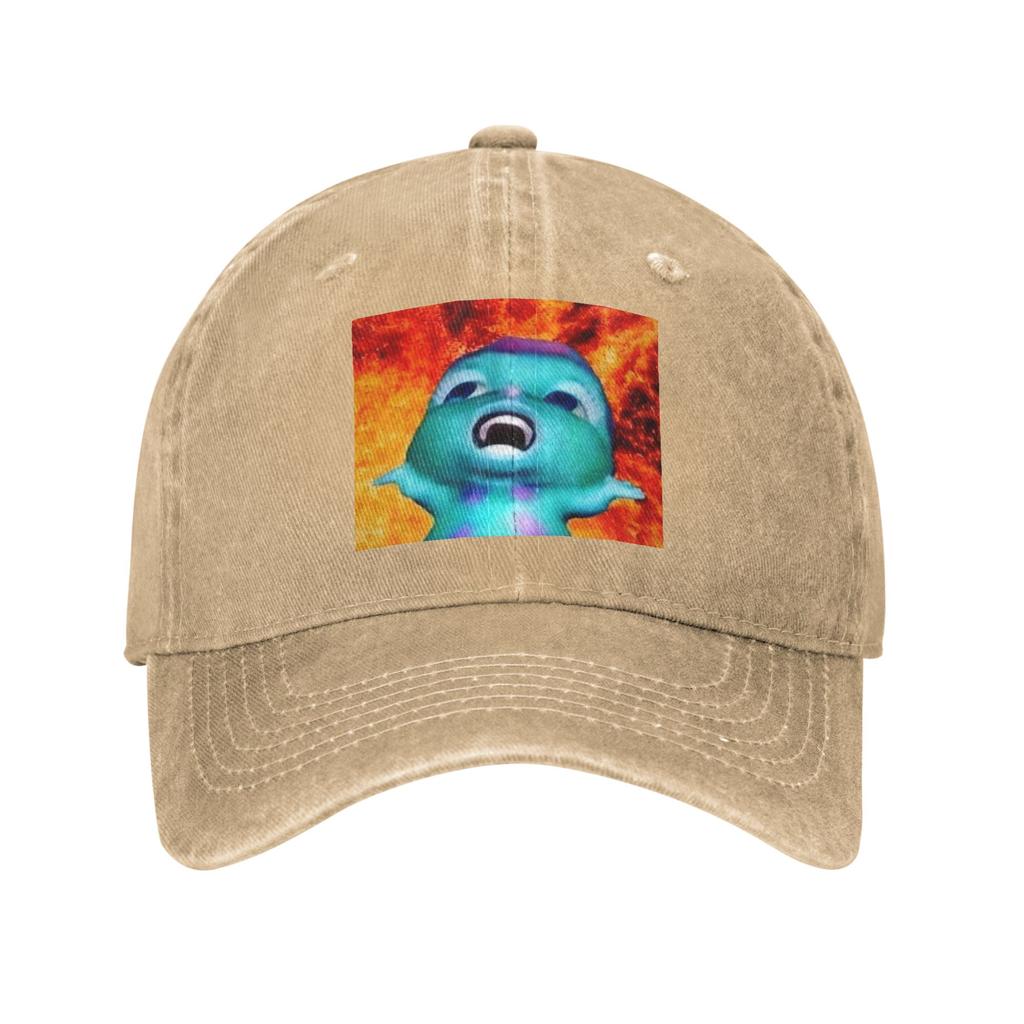 Unisex Baseball Hats bibble meme Denim Fabric Streetwear Baseball Caps Hip Hop Cap Casquette