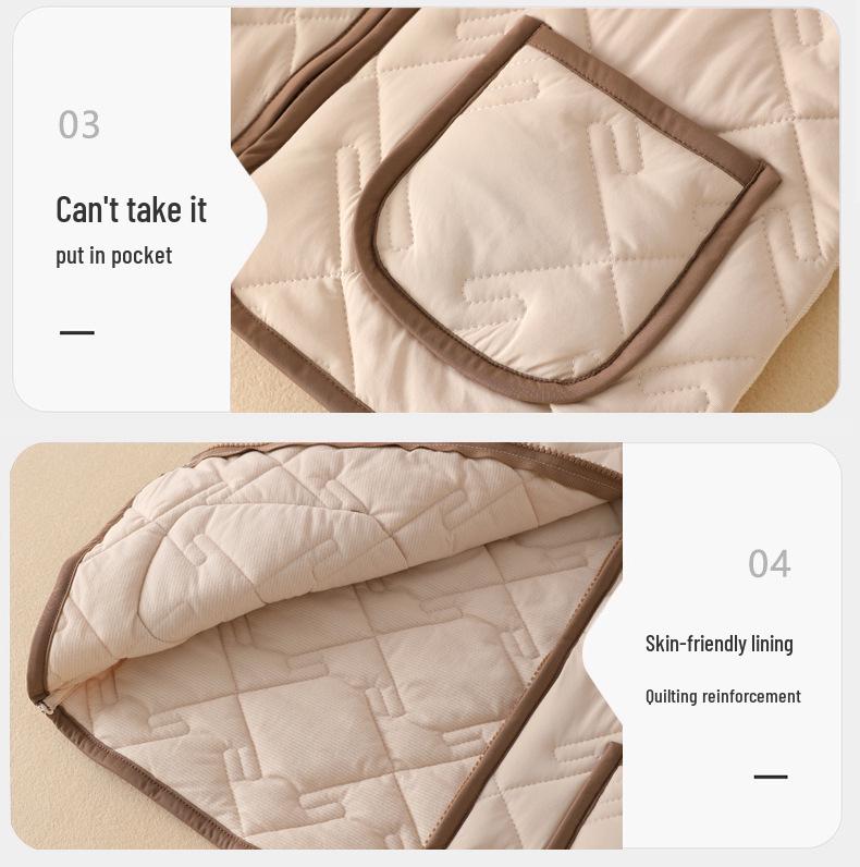 Children's Cotton Windproof Sleeveless Vest for School Uniforms and Casual Warmth, Primary and Middle School Students