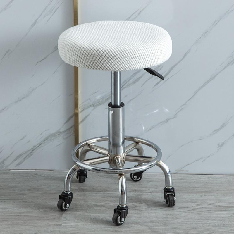 

High Quality Soft Velvet Chair Cover Bar Stool Covers Elastic Seat Cover Chair Protector Solid Color Home Chairs Slipcover