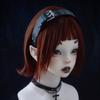 Punk Rivet Headband Dark Subculture Double-breasted Hair Accessories Goth Headdress Spice Girl Headband Accessories for Women