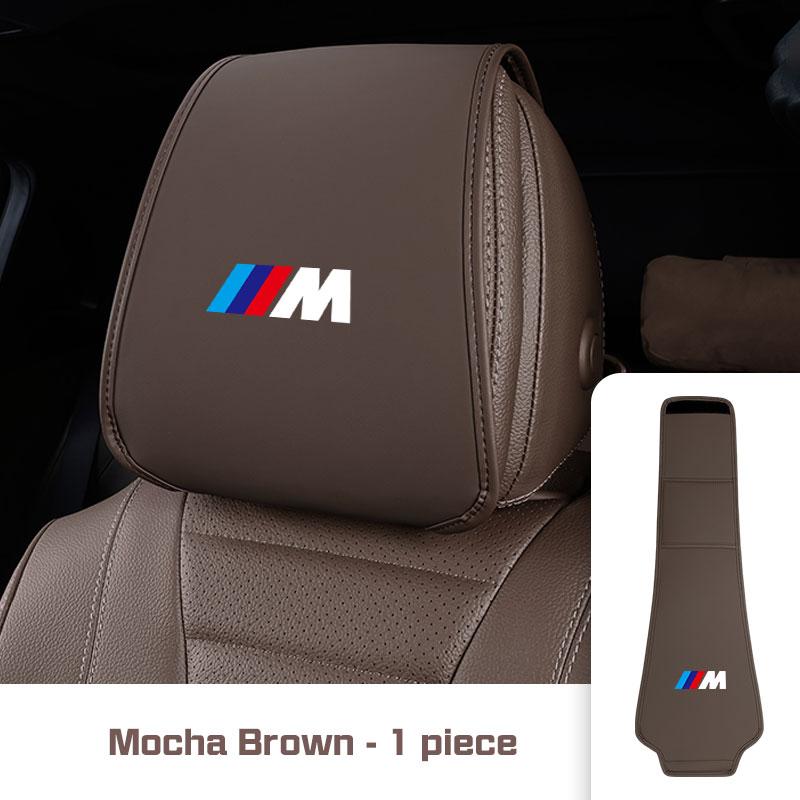 Leather Car Seat Headrest Protective Cover Accessories For BMW 1 2 3 4 5 6 7 Series G20 G30 F48 E90 E36 F30 F10 X1 X3 X4 X5 X6X7 II9