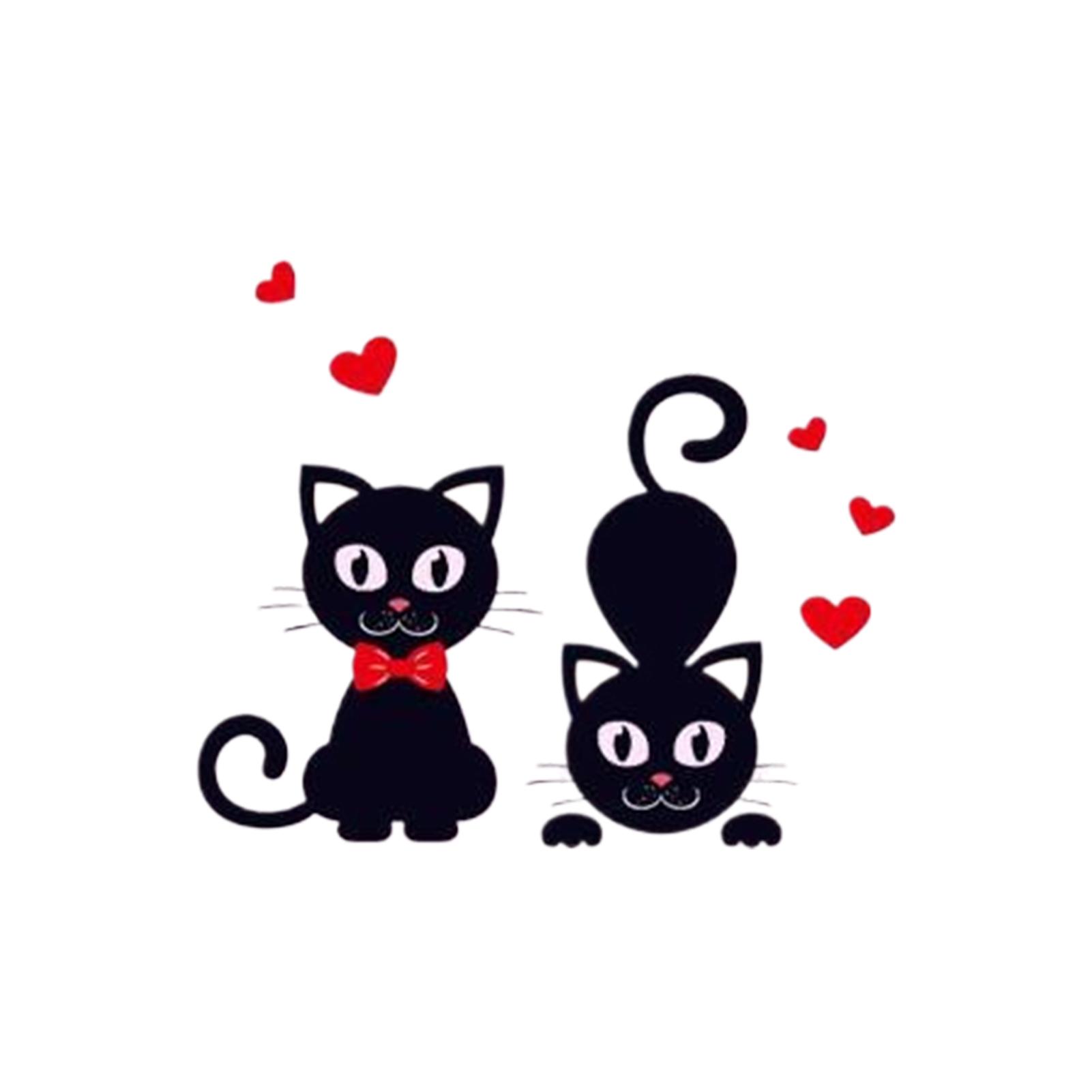 

Self-Adhesive Cartoon Cat Stickers For Decor Simple To And Removable Switch Stickers Wall CDN