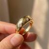 Sterling Silve Star Chunky Ring For Women Vintage Trendy Gold Color Zirconia Finger Rings Exquisite Accessories Jewelry