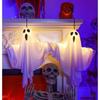 LED Glow Ghost Halloween Home Indoor Outdoor Decoration Party Supplies 2026 Haunted House Bar Hanging Horror Props with Lights