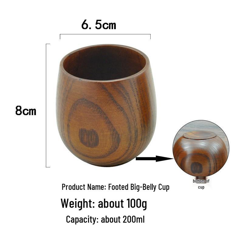Japanese Jujube Wood Bowl for Adults & Kids, Solid Wood Noodle Bowl, Versatile Home Tableware