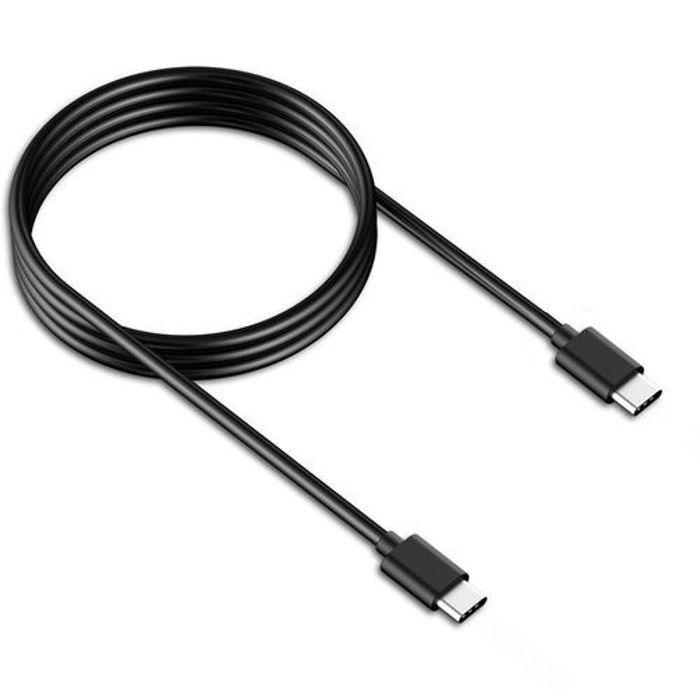 Schnellladegerät 25W - Phonillico - USB-C - Kompatibel mit Samsung Galaxy A05/A15/S23 FE - Schwarz - 1m