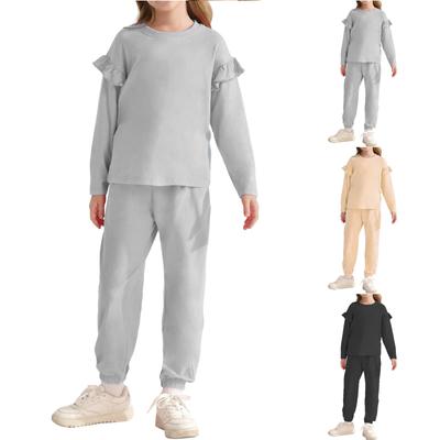 Spring Boys and Girls' Set Long Sleeve Top Pants Two Piece Set