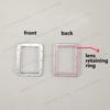 12PCS Alloy Square Porthole w PVC Lens Model Miniature Boat Windows Length 20/17/14.5/11.5mm for Simulated Ship Decorative Parts