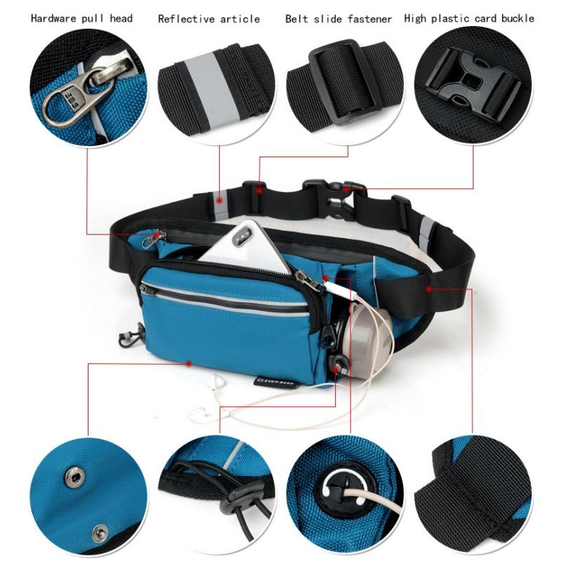 Outdoor Sport Bauchtasche Multifunktionale Offroad-Lauftasche Unisex Freizeitgürtel Hüfttasche Handy Bauchtasche Nachtlauf Ausrüstung Zubehör