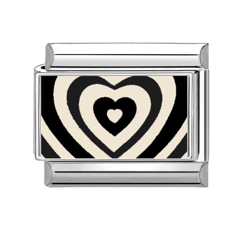 Neue Black Series NO.8 Ballaugen Blume Katze Italienische Glieder Anhänger Passend für 9mm Edelstahl Geschenk Modulares Armband Schmuckherstellung