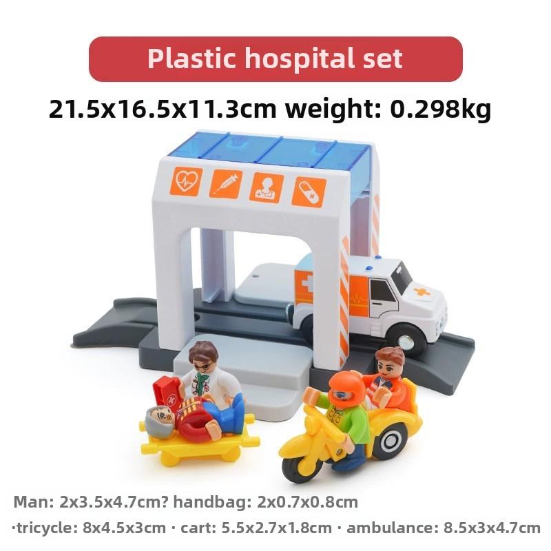 High-Quality Wooden High-Quality Train High-Quality Track High-Quality Accessories High-Quality Simulation High-Quality Plastic High-Quality Police