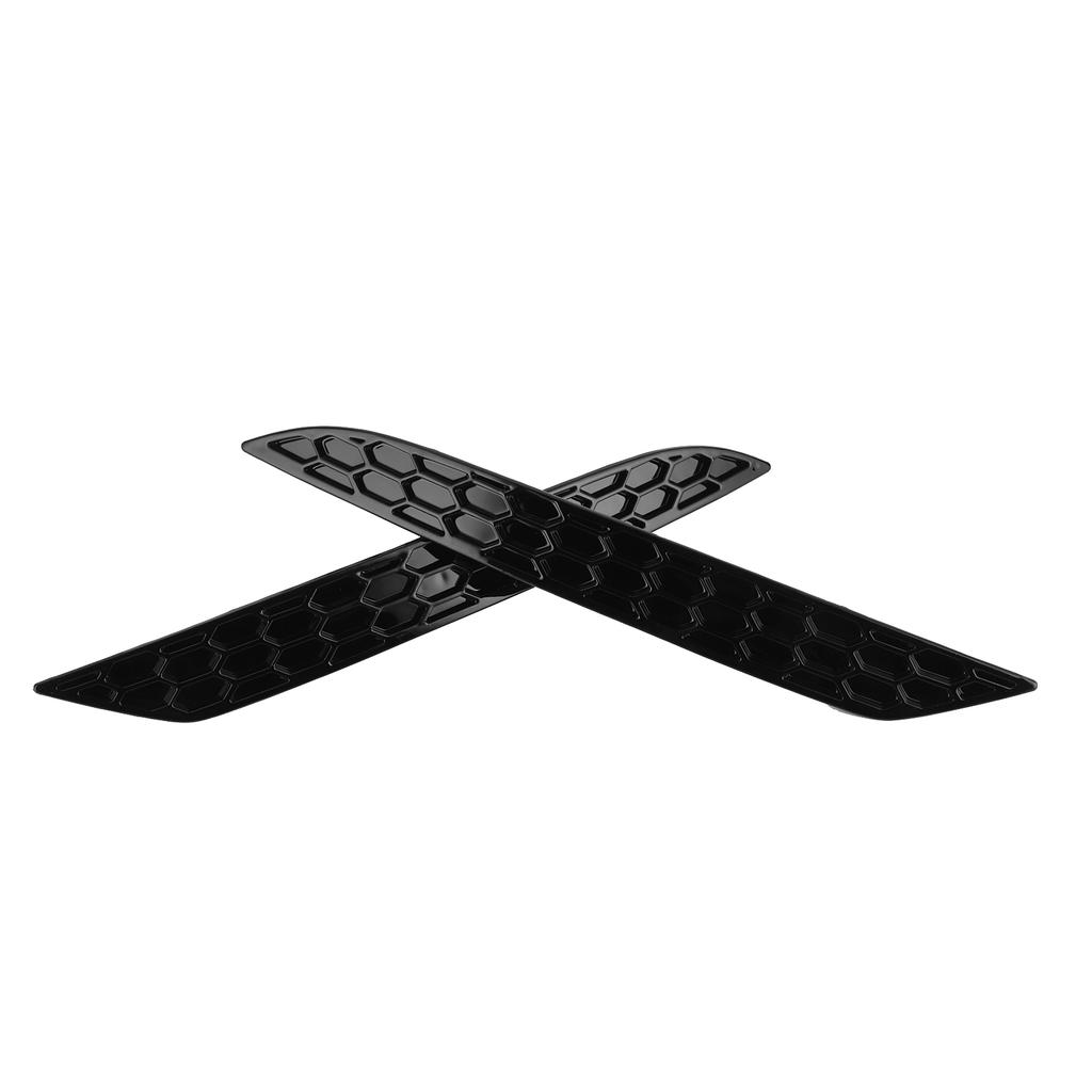 2Pcs Gloss Black Rear Bumper Reflector Honeycomb Delete Set Fit for MK7.5 GTD R2017?2020