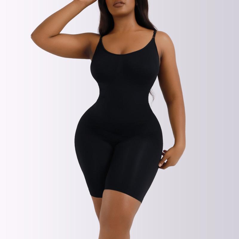 Plus-size Postpartum Hip Lift Seamless Shapewear Women's Corset Full Body Halter Midriff One-piece Underwear