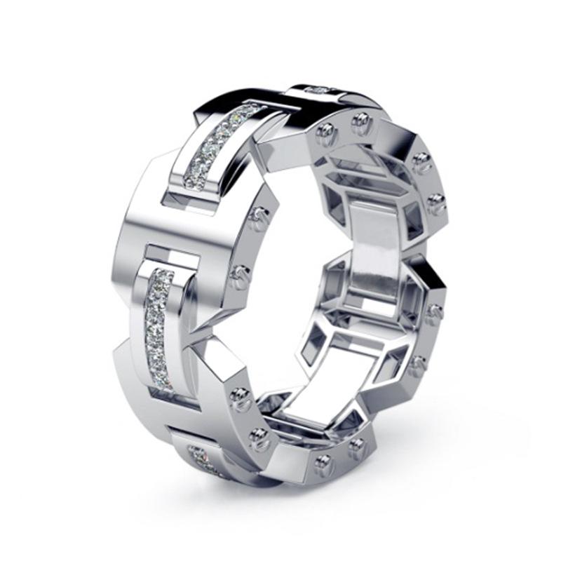 Mei Mary Creative gold-plated diamond ring - fashionable ring for men and women
