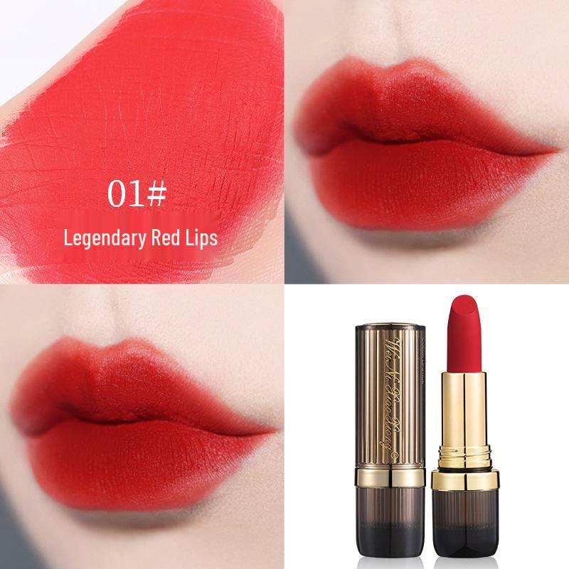 Winnie the Pooh Satin Matte Lipstick - Long-Lasting, Non-Stick Color Lock, Velvet Finish, Enhances Complexion