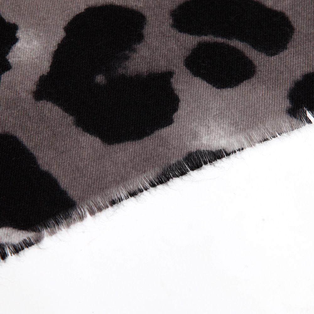 Wool Women's Shawl Leopard Print Lady Scarves Wraps Fashion Foulard Pashmina Hijabs Hijab Use