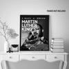 Inspirational Martin Luther King Jr. Quote Wall Art Canvas Print African American Hero MLK Wall Decor Black History Month Poster for Office or Room