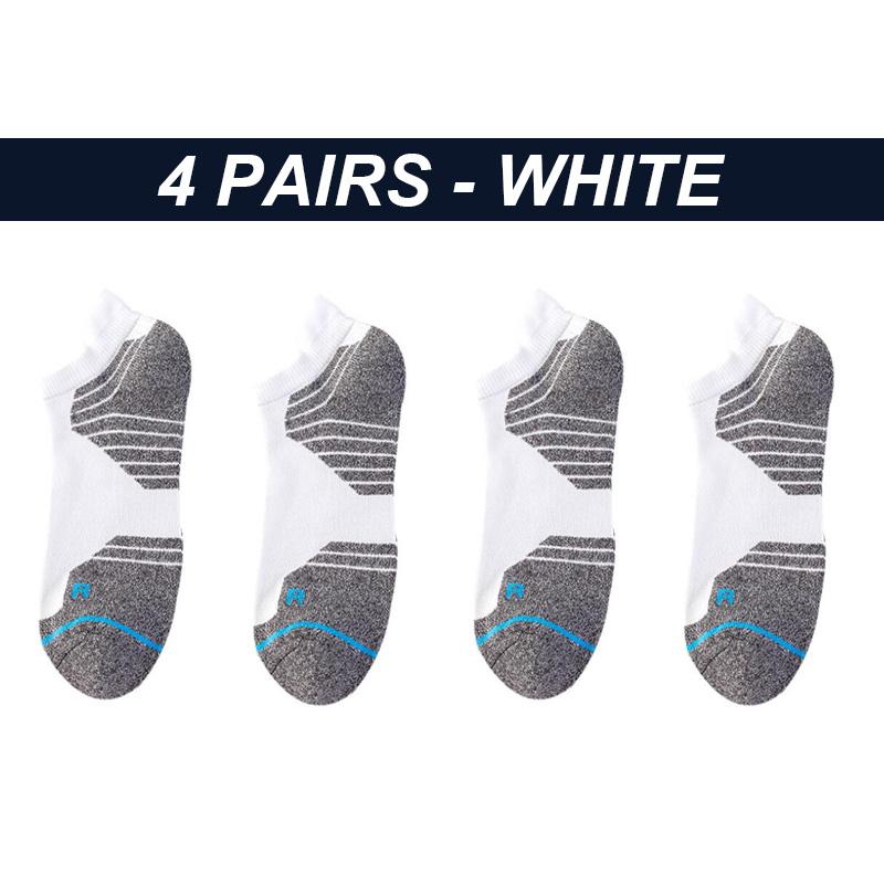 4 Pairs Hohe Qualität männer Sport Socken Neue Handtuch Unten Boot Socken Outdoor Atmungs Basketball Männlich kurze röhre Socken