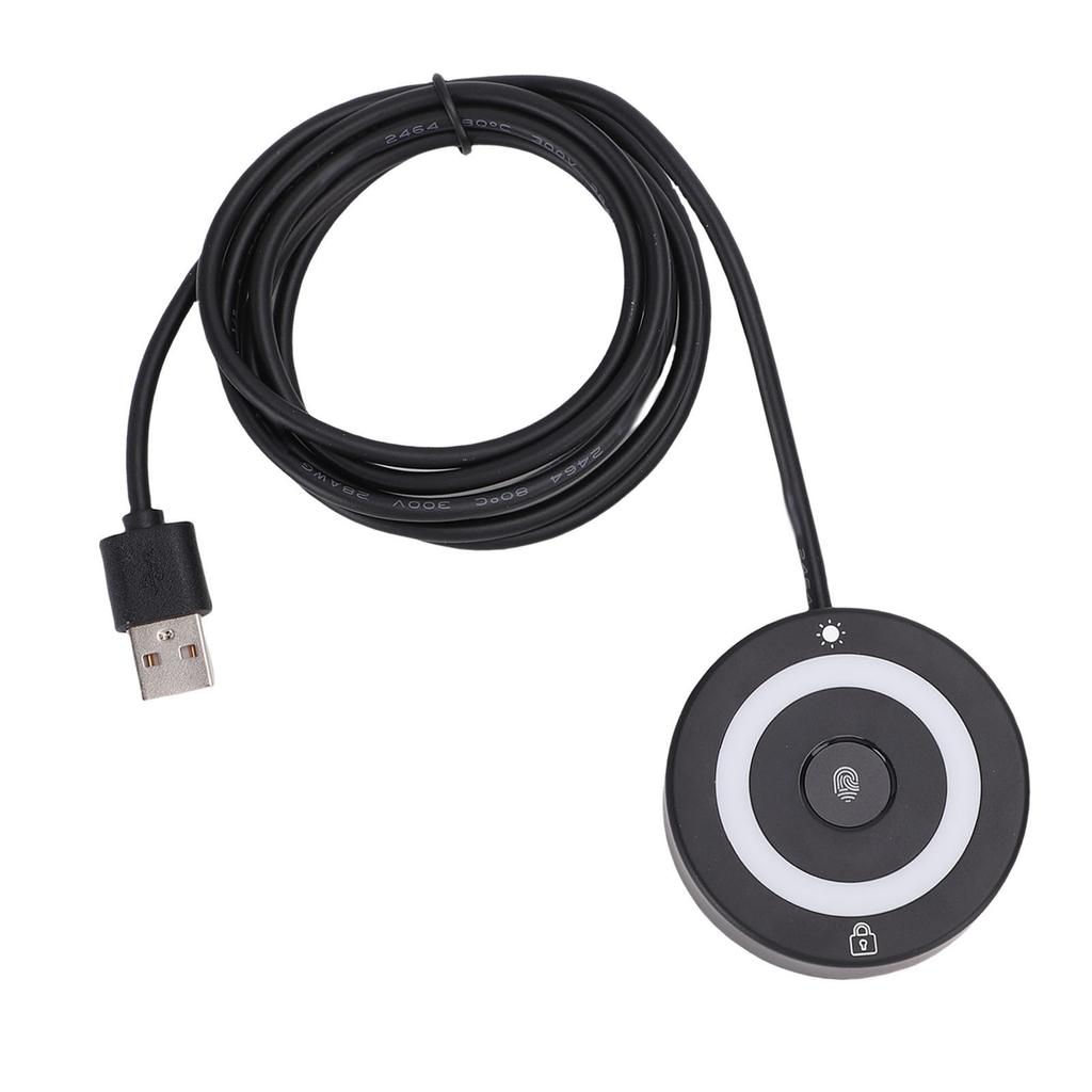 USB Fingerprint Reader for   10 11 Fingerprint Scanner PC Dongle 360 Degree Touch Fast Matching Biometric Recognition for PC Laptop