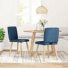 VidaXL Dining Chairs Set of 2 Blue Fabric 4101182