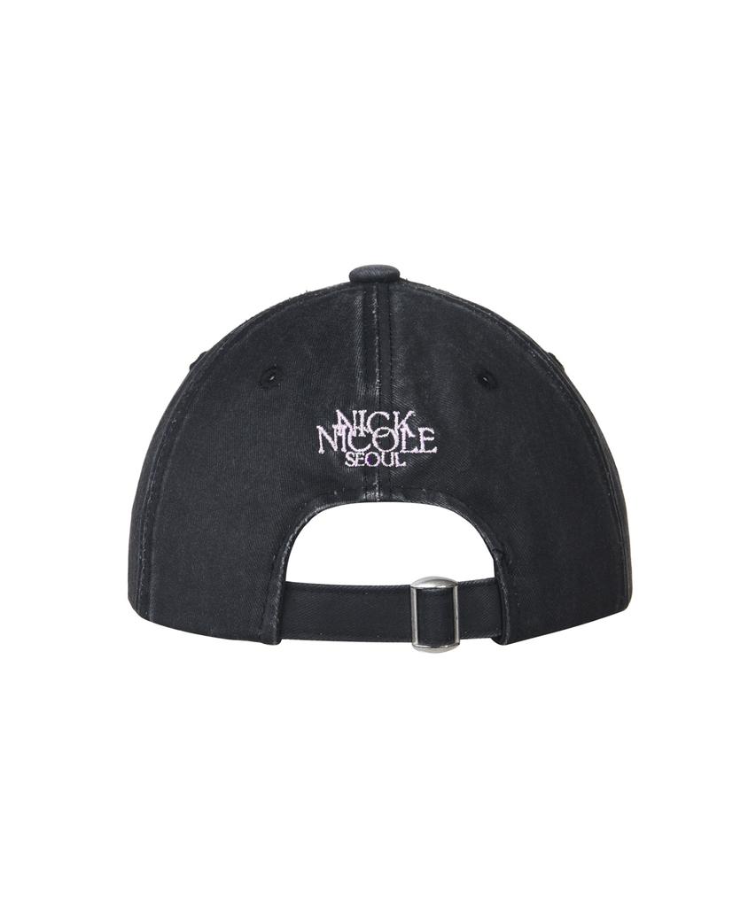Nigaennikol Vintage Mini Butterfly Ball Cap_Black Pink