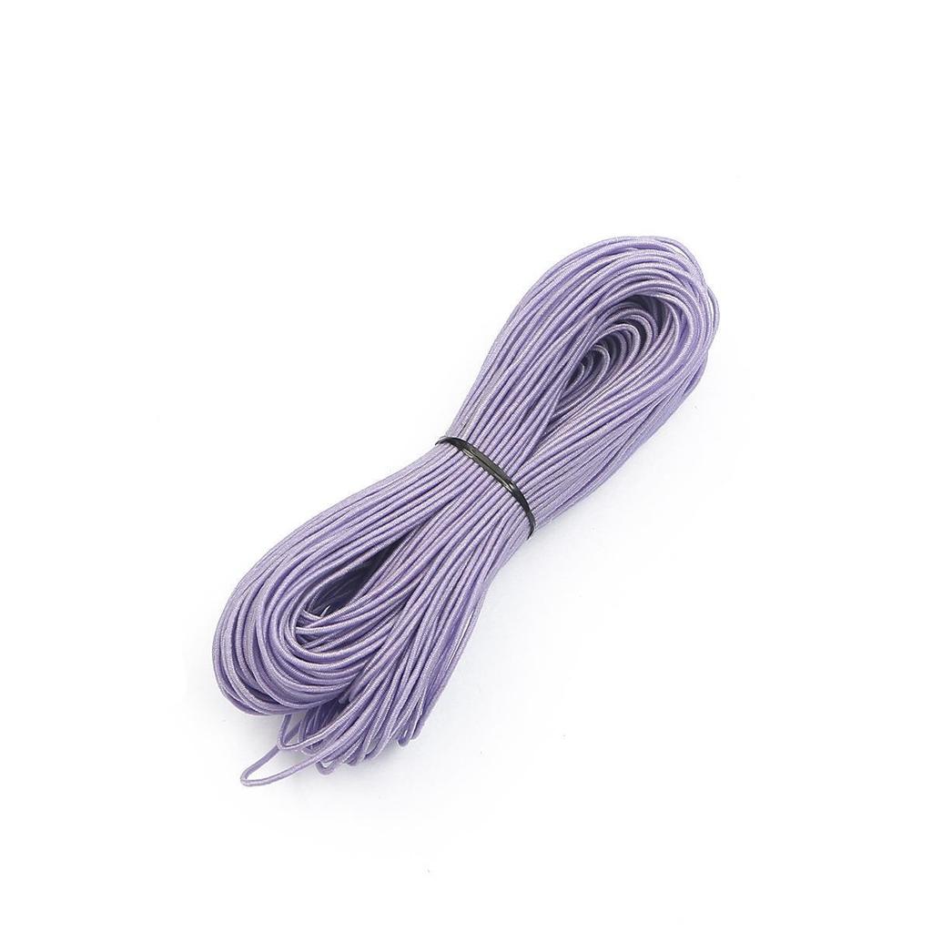 Durable Round Elastic Cord: High-Elasticity Purple and Blue Rubber Bands for DIY Projects