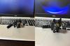 Black Cat Figurine, Articulated, Miniature Size, 12cm Total Length, Desktop Display Animal Toy [Used]
