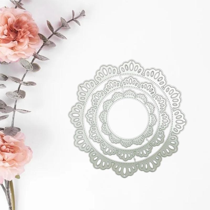 Multi-layer Circle Die Cuts Nesting Circle Cutting Dies Embossing Templates for Gift Card Making Scrapbooking DIY Crafts