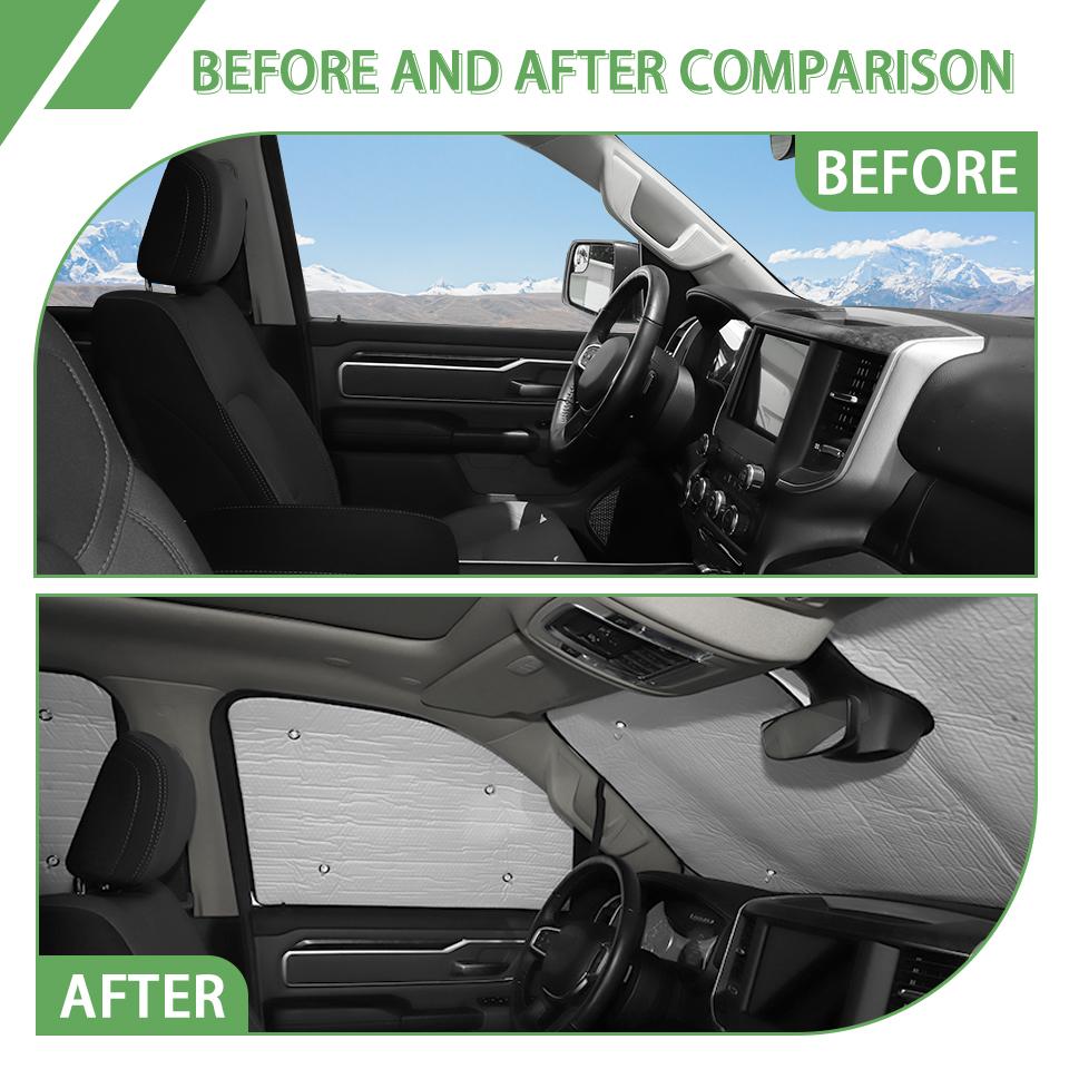 Car Windshield Sunshade Window Shade Foldable Sun Visor Cover Fit for Dodge RAM 2010-2017 2018 Up  Car Interior Accessories