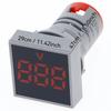 60-500V AC Digital Voltage Meter Indicator Light Square Panel Meter Panel LED Voltmeter