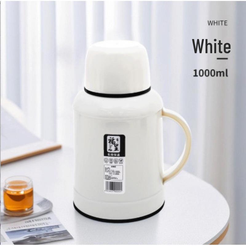 

Fu Cheng Large Capacity Thermos Pot - Portable Hot Water Bottle for Student Dorms 1000ML белый