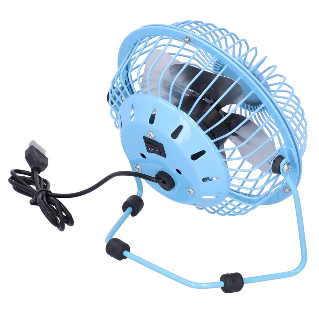 Fan USB Portable Silent Aluminum Blade   Desk Desktop Iron Crafts Fans