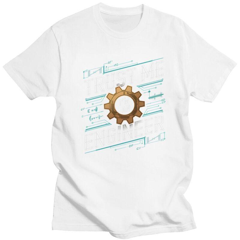 Custom Trendy Trust Me Im An Engineer T Shirt Men Pure Cotton Tshirt Leisure Tee Tops Fashion Tshirts