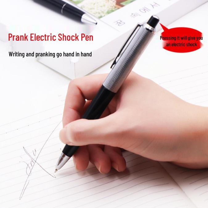 

Quirky Prank Toys: Durable Electric Shock Pen & Chewing Gum for Back-to-School Gags Electric Shock Pen - 1 piece