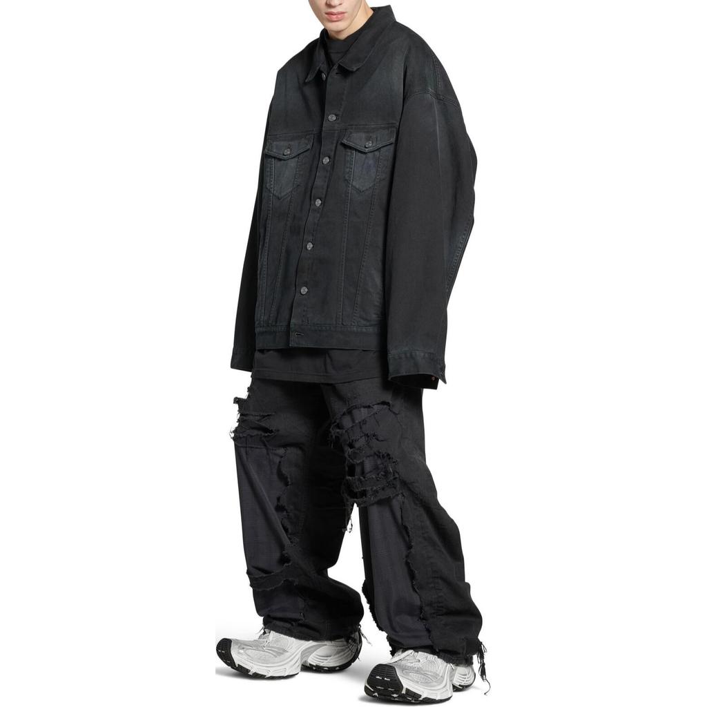 Balenciaga Oversized Button Up Denim Jacket 793892TNW111672