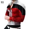 Stylish Geometric Pattern Long Sleeve Shirt, Casual Men's Wear