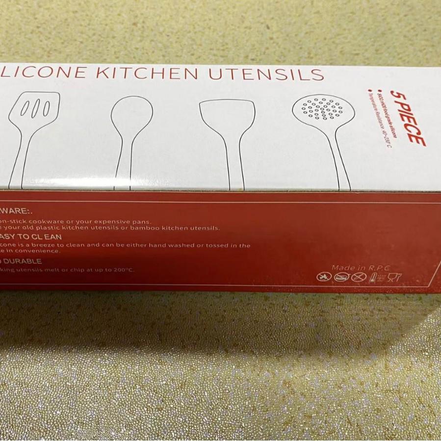 Heat-Resistant Silicone Spatula and Soup Ladle Set – Non-Stick, Food-Grade, Anti-Scald Kitchen Utensils