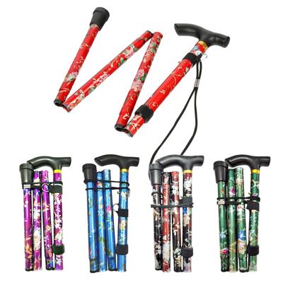 Folding Walking Canes for Elderly Men and Women Aluminum Collapsible Adjustable Walking Stick Non-slip Crutches