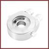 Universeller Auto-Aluminiumlegierung Ölfilterkühler Sandwich-Gewindeplattenadapter Ölkühlersatzteile Silberton M20x1.5 1/8 NPT Ersatzteile