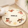 Cartoon Style Bedroom Decor Carpet Cute Round Carpets for Living Room Fluffy Soft Bedside Rug Thicken Plush Children's Floor Mat